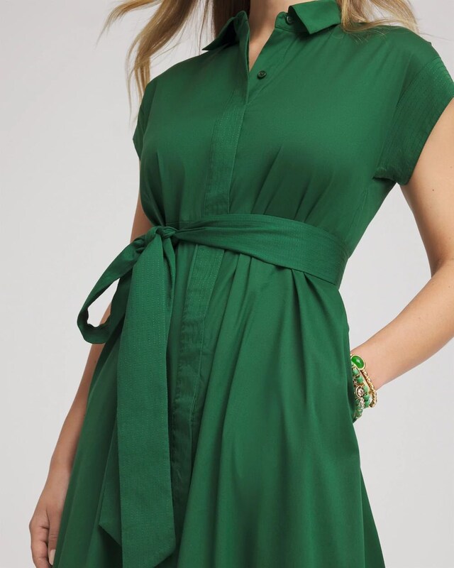 Poplin Midi Shirtdress - image 4